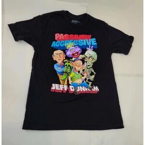 Jeff Dunham Passively Aggressive Tour Shirt Mens XXL Black Comedy 2017 Puppet
